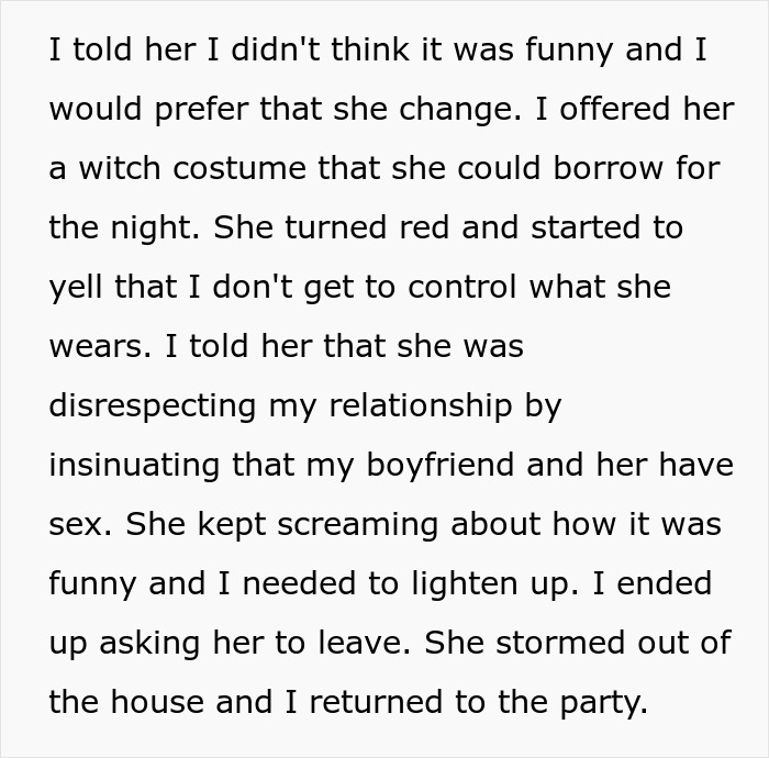 “The Room Went Silent”: Woman Kicks Out BF’s Female Friend For Her Inappropriate Halloween Costume