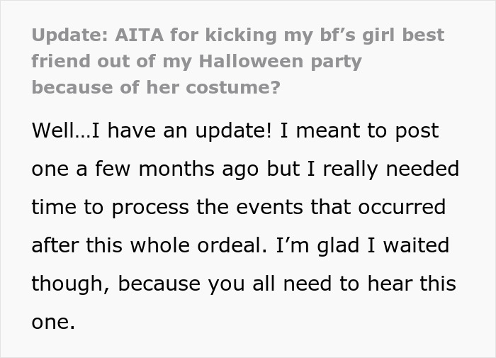 “The Room Went Silent”: Woman Kicks Out BF’s Female Friend For Her Inappropriate Halloween Costume