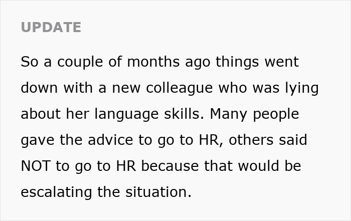 Woman Gets Fired When She Causes Drama Because Coworker Accidentally Revealed Her Lies