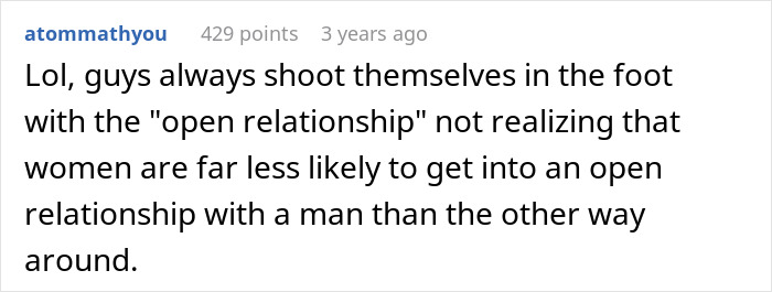 Husband Gets A Brutal Reality Check After Realizing An Open Marriage Applies To Both Spouses