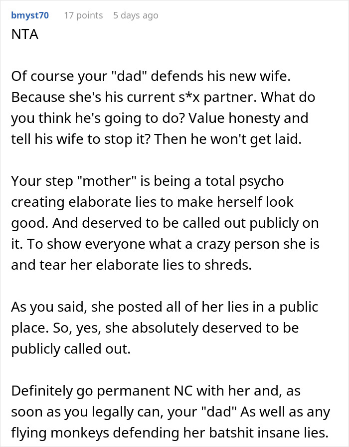 Teen Finds Stepmom’s Fake Sob Story About Difficult Stepkids Online, Exposes Her With Receipts