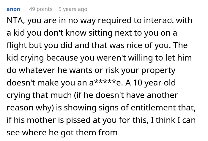 Guy Makes Kid Cry Multiple Times On A Plane After Saying &#8220;No,&#8221; Mom Calls Him Out