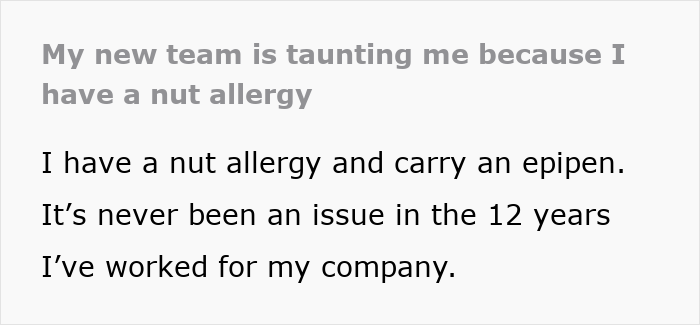 Person’s Nut Allergy Leads To Investigation Of A Department And Uncovering A Myriad Of Issues