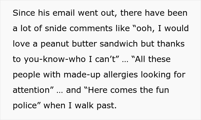 Person’s Nut Allergy Leads To Investigation Of A Department And Uncovering A Myriad Of Issues