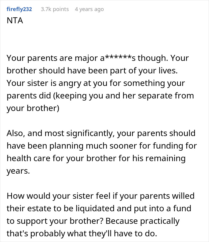 Parents Beg Son To Care For Disabled Bro After They’re Gone, Sis Furious As He Refuses