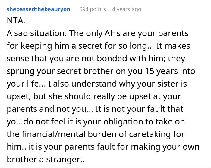 Parents Beg Son To Care For Disabled Bro After They’re Gone, Sis Furious As He Refuses