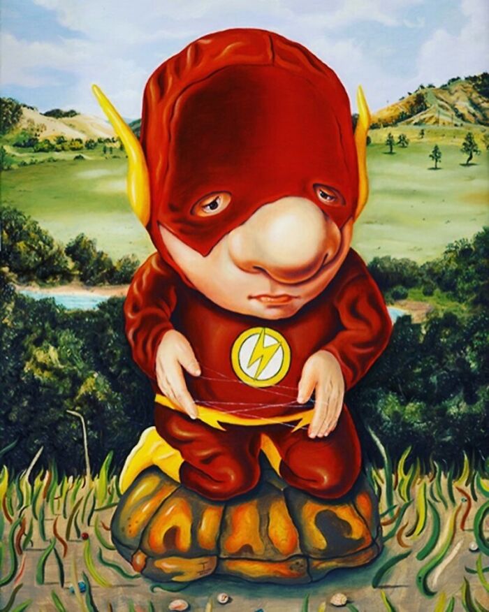 25 Playful, Surreal Paintings That Transform Famous Faces Into Fun Characters By JC Bravo