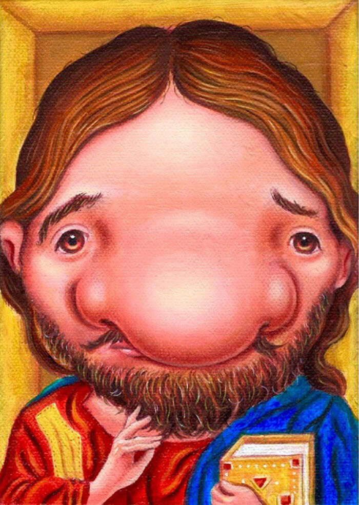 25 Playful, Surreal Paintings That Transform Famous Faces Into Fun Characters By JC Bravo
