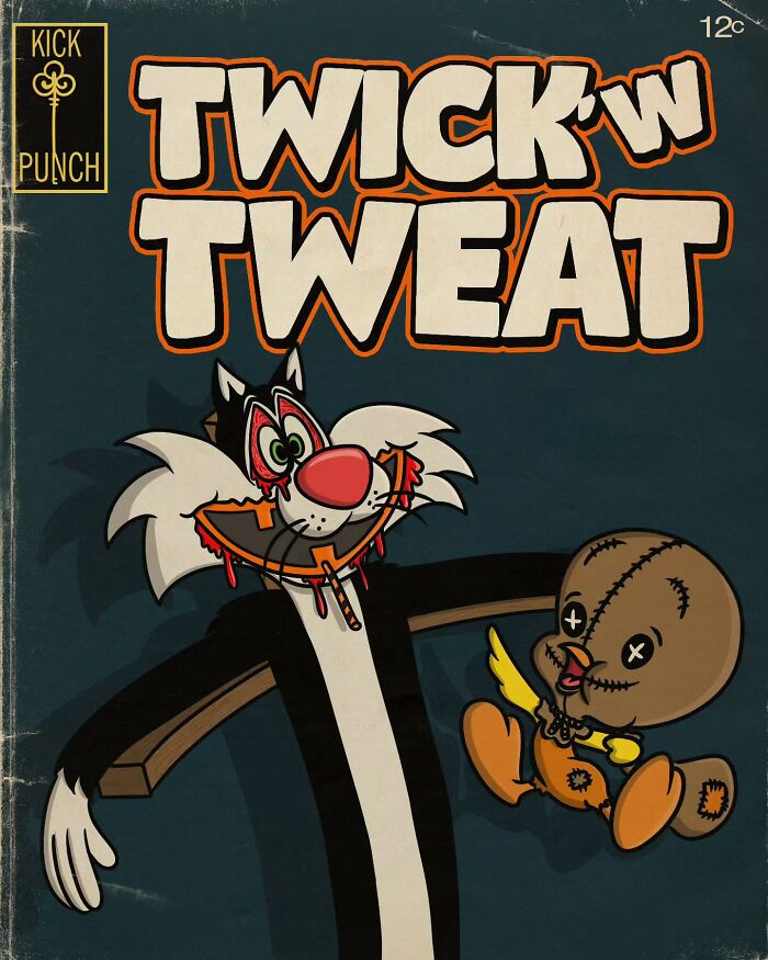 This Artist Turns Childhood Cartoons Into Dark Horror Masterpieces (50 New Pics)