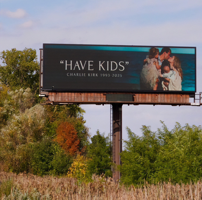 Charlie Kirk’s Billboard Campaign Sets Off A Viral Wave Of Laughter And Backlash