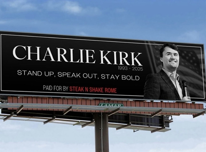 Charlie Kirk’s Billboard Campaign Sets Off A Viral Wave Of Laughter And Backlash