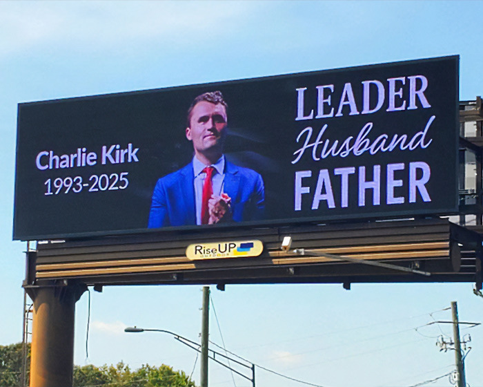 Charlie Kirk’s Billboard Campaign Sets Off A Viral Wave Of Laughter And Backlash