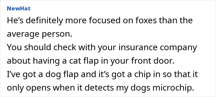 &#8220;He&#8217;s Clearly Bonkers&#8221;: Man Insists On Installing A Cat Flap, Wife Suspects It&#8217;s For His &#8220;Pet Fox&#8221;