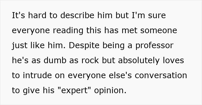 Arrogant Professor Makes People Miserable At Parties, Host&#8217;s Hubby Wonders About Confronting Him