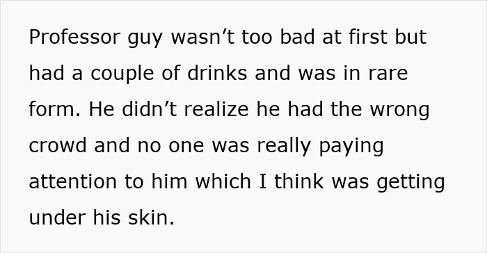 Arrogant Professor Makes People Miserable At Parties, Host&#8217;s Hubby Wonders About Confronting Him