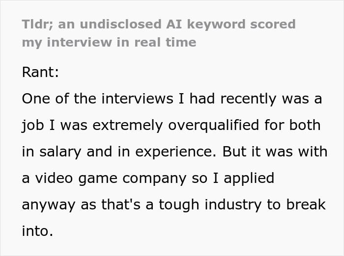 Job Interviews Turning To Dystopian Hell Are A Reality As This Person’s Experience Proves