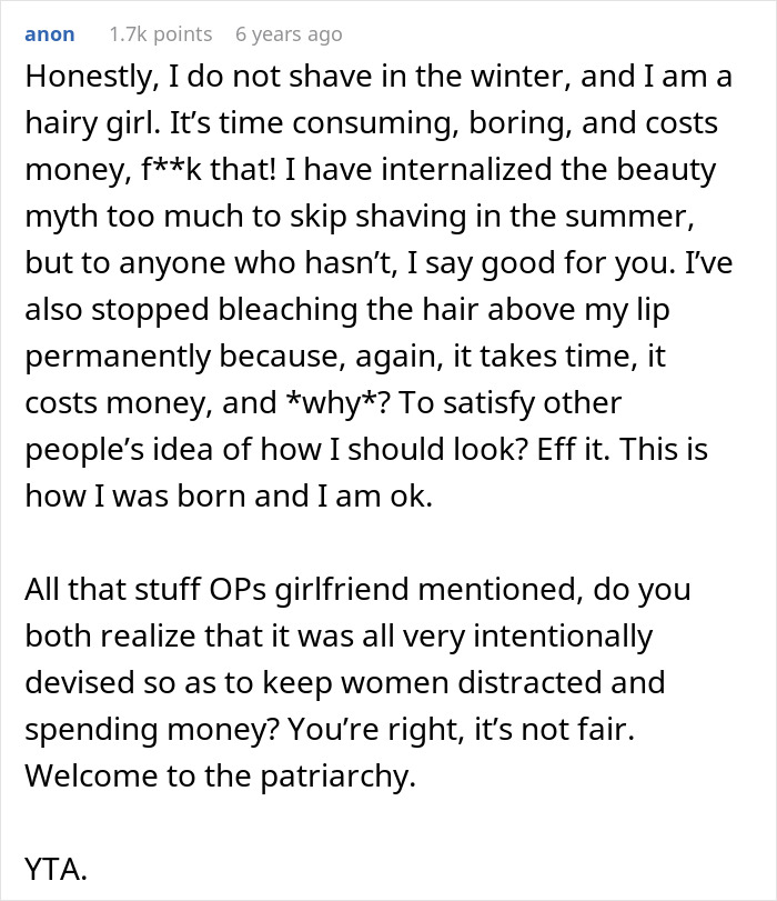Woman Stops Shaving And Wearing Makeup, Making Boyfriend Regret Mocking Her Long Beauty Routine