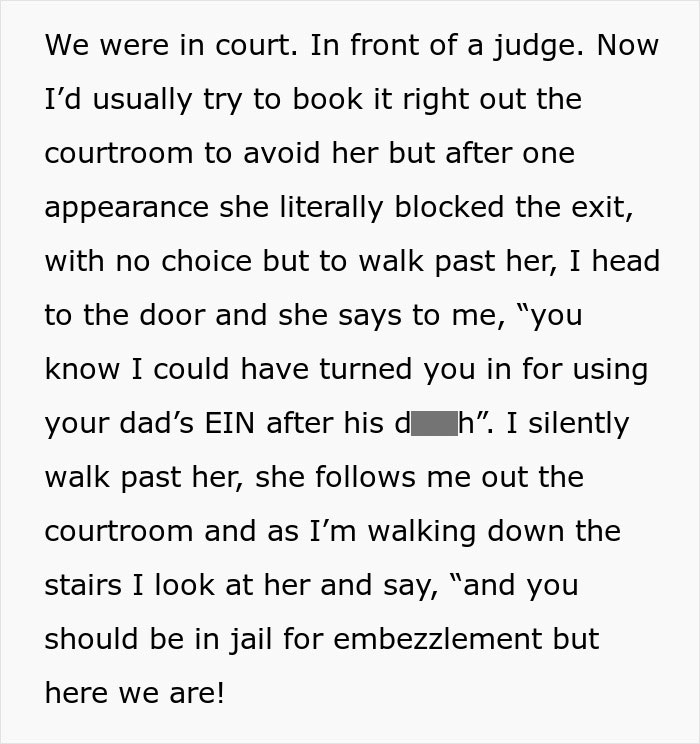 &#8220;I Couldn&#8217;t Care Less&#8221;: Grieving Daughter Makes Step-Monster Lose Everything In Court