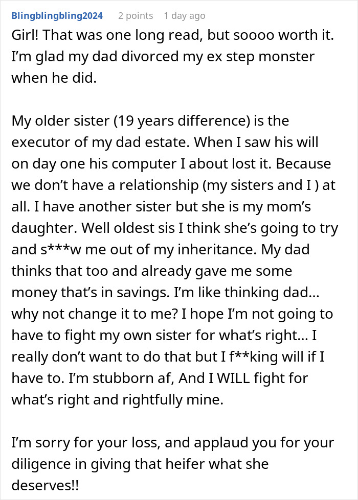 &#8220;I Couldn&#8217;t Care Less&#8221;: Grieving Daughter Makes Step-Monster Lose Everything In Court