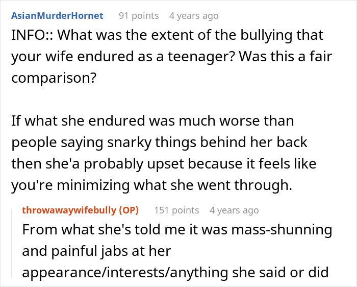 Husband Calls Wife A Bully Knowing It Will Trigger Her: &#8220;Bullies Made Her Life Hell&#8221;