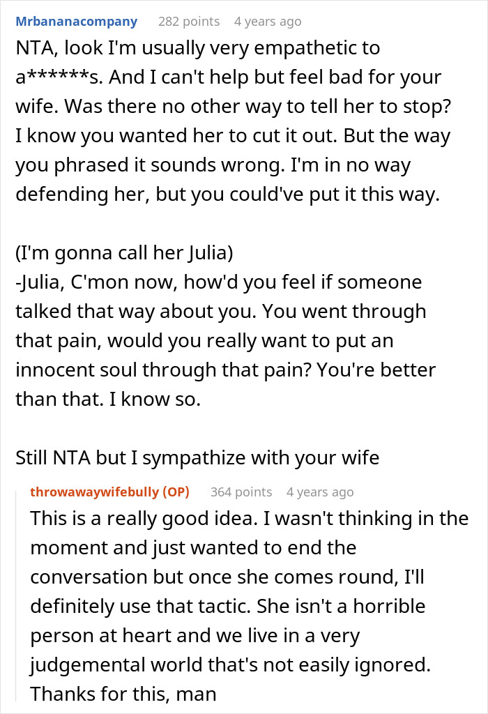 Husband Calls Wife A Bully Knowing It Will Trigger Her: &#8220;Bullies Made Her Life Hell&#8221;