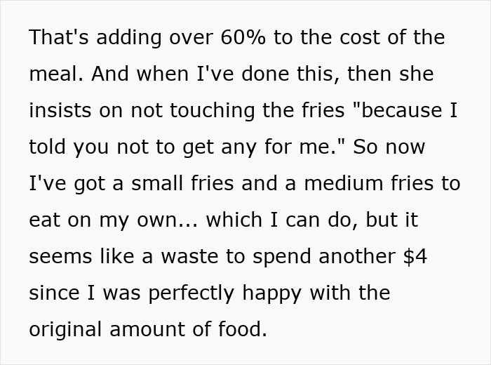 Man Films His Wife Secretly To Prove She Eats All His Fries, Family Drama Ensues