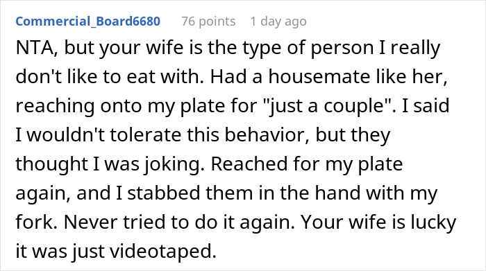 Man Films His Wife Secretly To Prove She Eats All His Fries, Family Drama Ensues