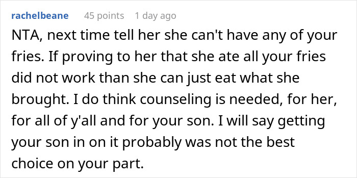 Man Films His Wife Secretly To Prove She Eats All His Fries, Family Drama Ensues