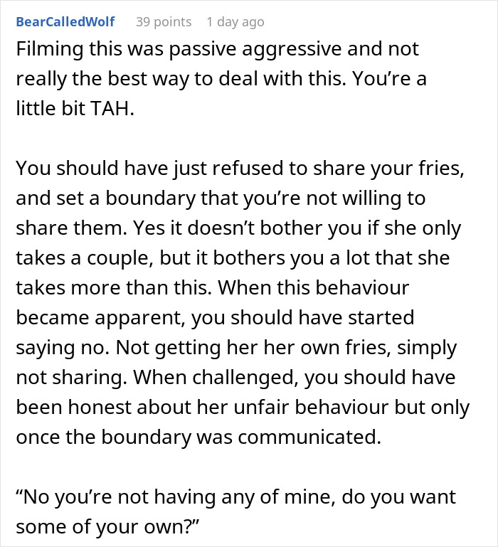 Man Films His Wife Secretly To Prove She Eats All His Fries, Family Drama Ensues