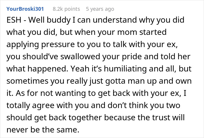 Guy Runs Out The Window After His Moms Attempt To Reconcile Him And His Ex Fiancé