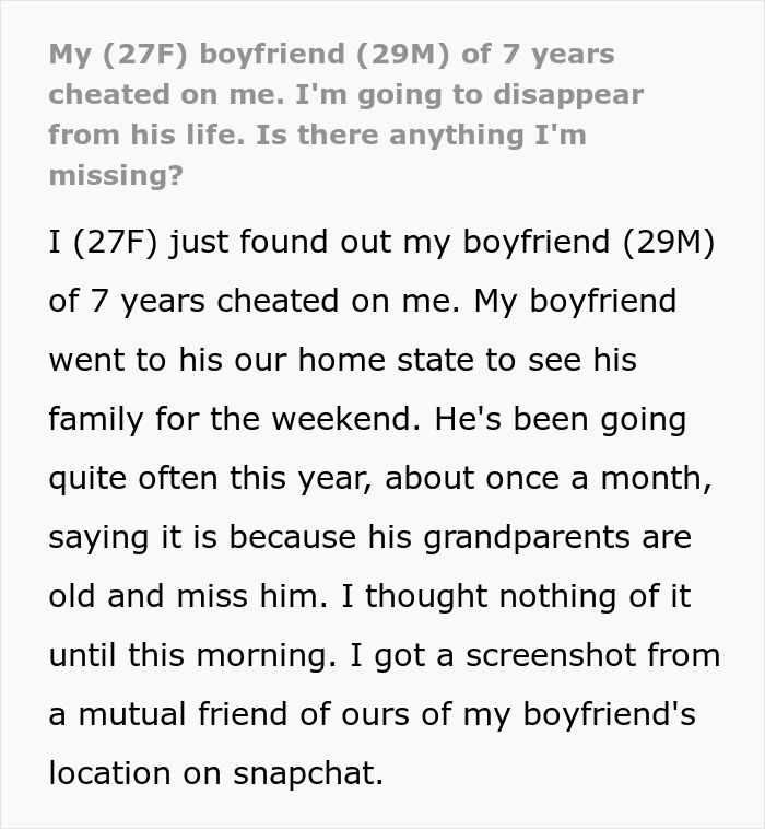 Man Announces To Everyone Except His GF Of 7 Years That They Broke Up