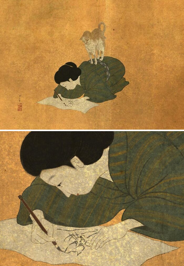 This Japanese Artist Uses Traditional Painting Styles In Modern Ways, Here Are 52 Of Their Best Works