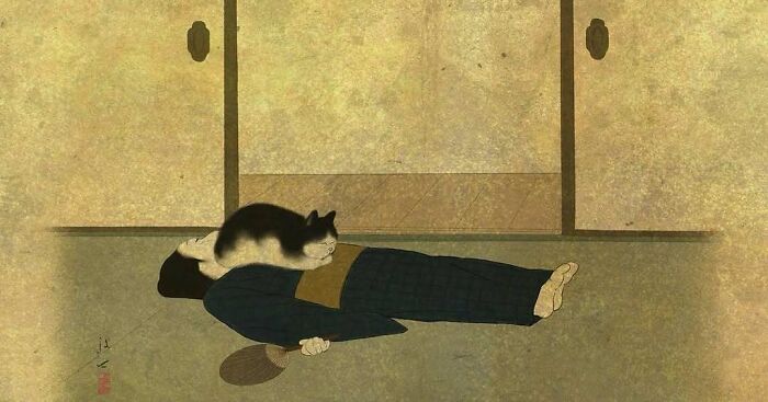 This Japanese Artist Uses Traditional Painting Styles In Modern Ways, Here Are 52 Of Their Best Works