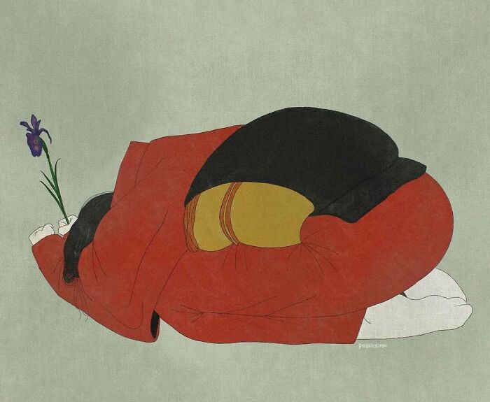 This Japanese Artist Uses Traditional Painting Styles In Modern Ways, Here Are 52 Of Their Best Works