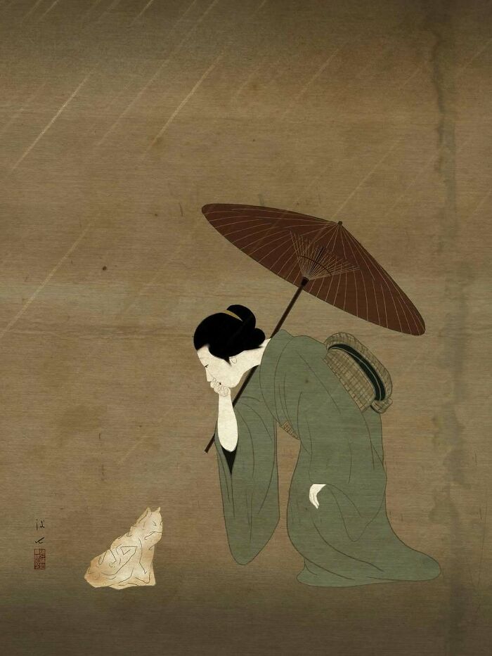This Japanese Artist Uses Traditional Painting Styles In Modern Ways, Here Are 52 Of Their Best Works