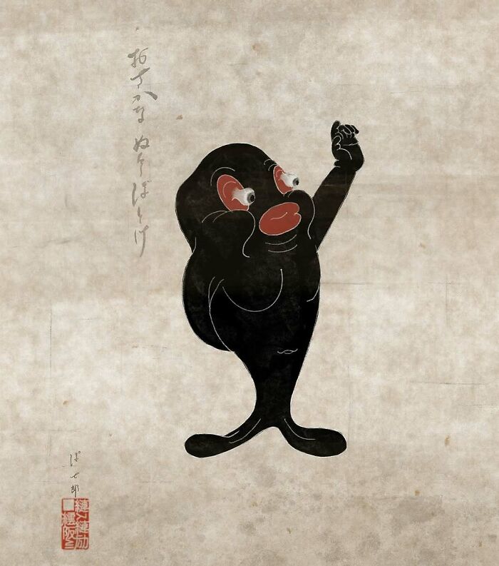 This Japanese Artist Uses Traditional Painting Styles In Modern Ways, Here Are 52 Of Their Best Works