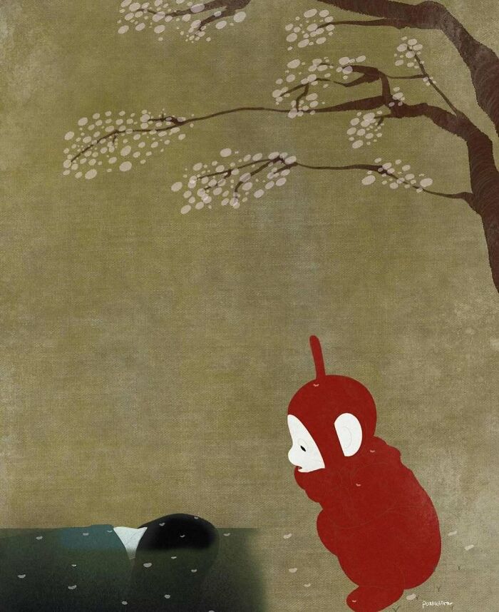 This Japanese Artist Uses Traditional Painting Styles In Modern Ways, Here Are 52 Of Their Best Works