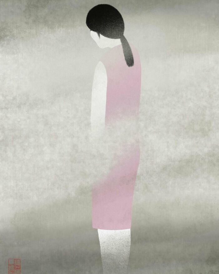This Japanese Artist Uses Traditional Painting Styles In Modern Ways, Here Are 52 Of Their Best Works