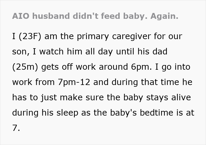 Burnt-Out Wife Asks Husband To Feed The Baby Once A Night, Furious He Can’t Even Manage That Burnt-Out Wife Asks Husband To Feed The Baby Once A Night, Furious He Can’t Even Manage That