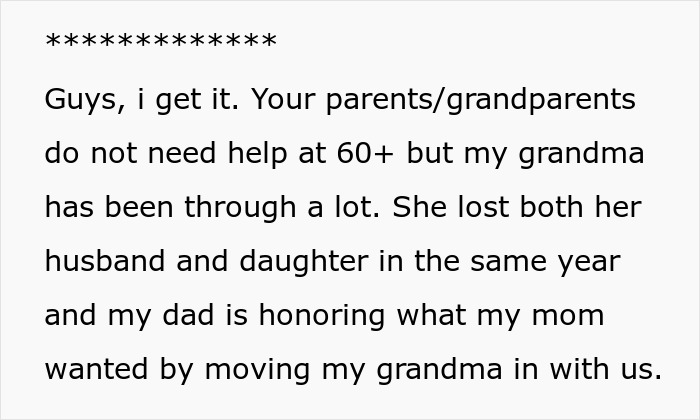 BIL Tries To Dump Grandma On Wife’s Siblings, Sis Called Selfish As She Refuses To Take Care Of Her