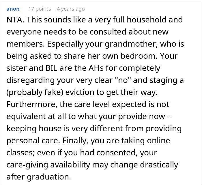 BIL Tries To Dump Grandma On Wife’s Siblings, Sis Called Selfish As She Refuses To Take Care Of Her