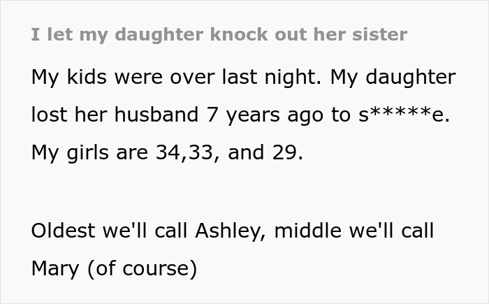 Sis Uses Late Hubs To Mock Widow, She Beats Her To A Concussion, Parent Thinks She Deserves It