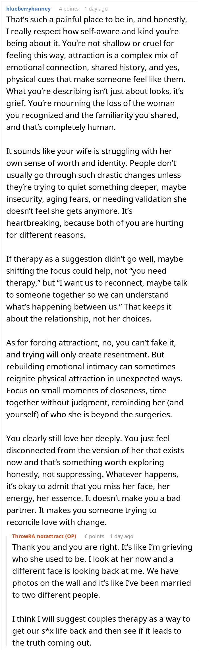 Wife&#8217;s Multiple Surgeries Turn Her Into A Stranger, Disappointed Hubs No Longer Finds Her Attractive