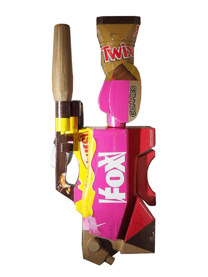 Artist Uses Trash To Show The Irony Behind Modern Consumer Culture (24 Pics)