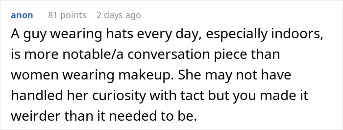 Work Drama Ensues When A Man Asks His Coworker Why She Wears Makeup All The Time
