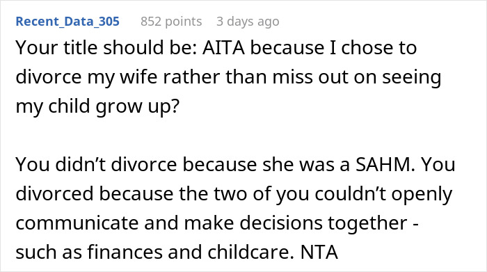 New Mom Demands To Be A Stay-At-Home Mom, Regrets It After Her Husband Divorces Her