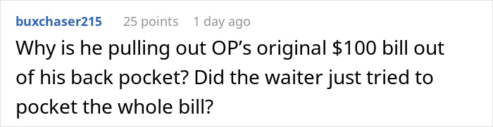 Young Waiter Doesn’t Bring A Customer Their Change, Gets Confused When They Ask For It