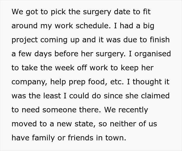 &#8220;AITA For Extending My Vacation With My Family And Missing My GF&#8217;s Surgery?&#8221;