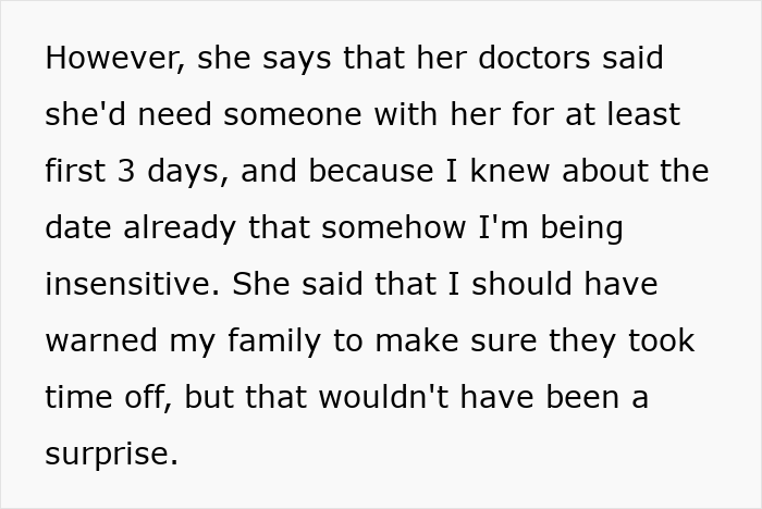 &#8220;AITA For Extending My Vacation With My Family And Missing My GF&#8217;s Surgery?&#8221;