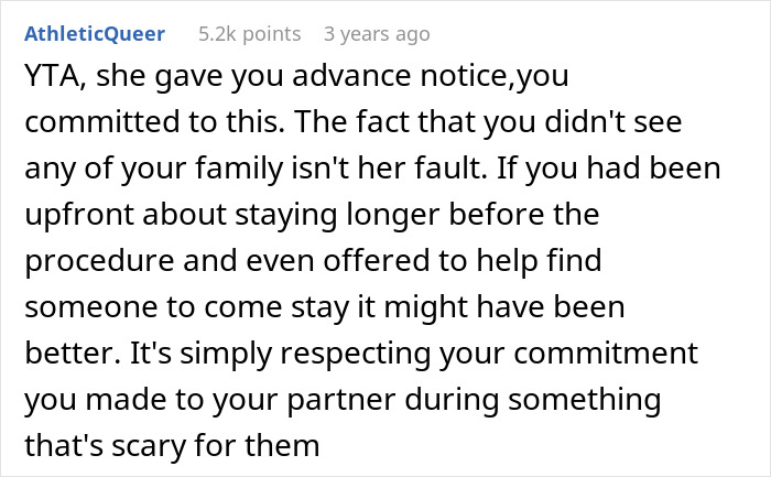 &#8220;AITA For Extending My Vacation With My Family And Missing My GF&#8217;s Surgery?&#8221;